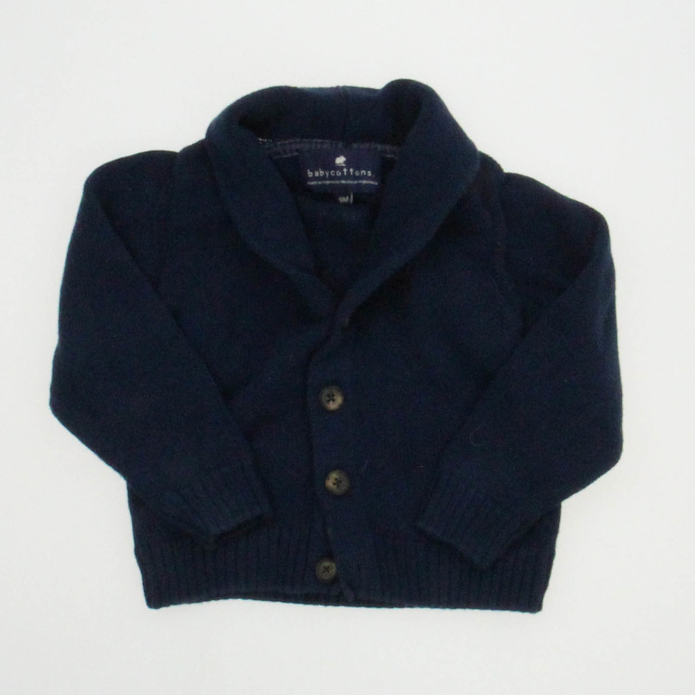 Baby Cottons Boys Navy Cardigan size: 9 Months